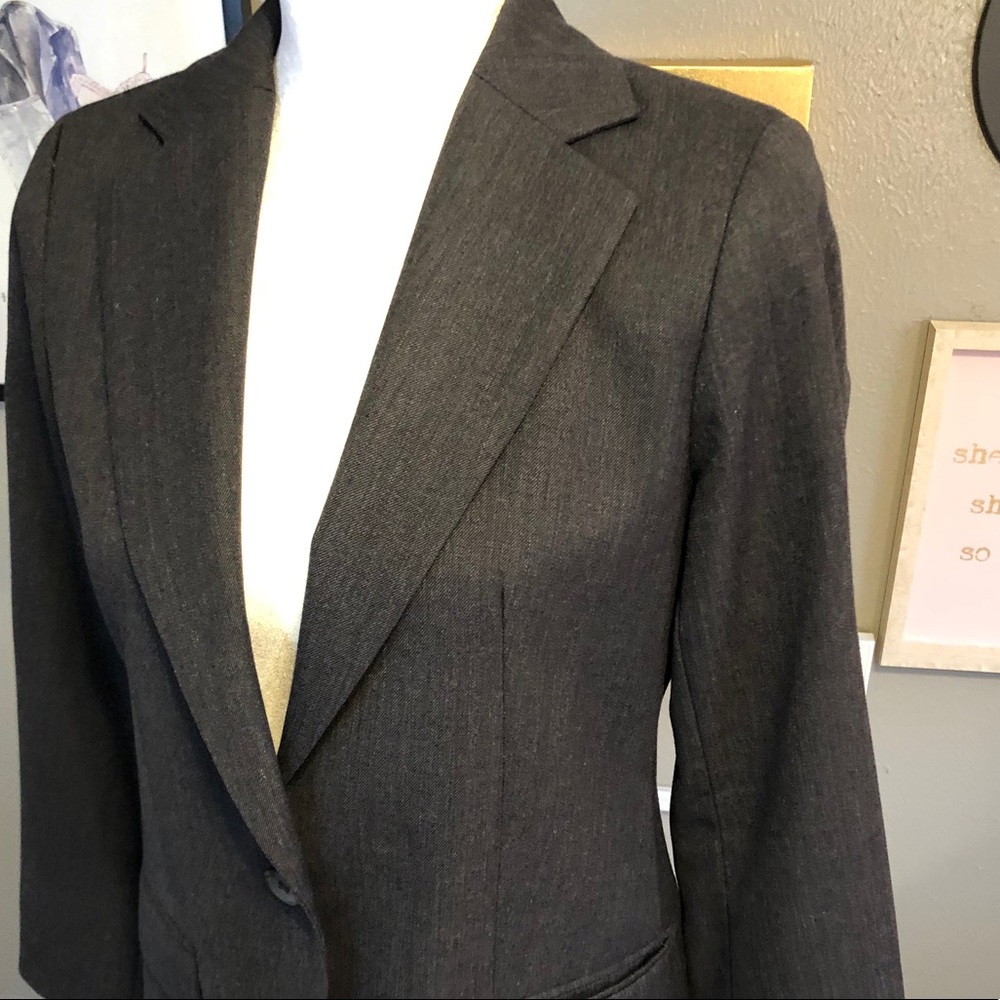 Pendleton Dark Gray Wool Single Button Blazer 4p - image 4